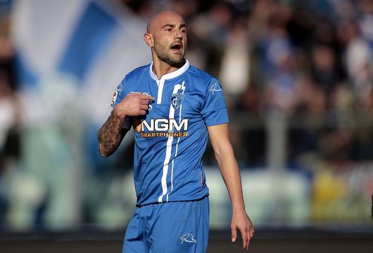 EMPOLI, ITALY - FEBRUARY 08: Massimo Maccarone of Empoli FC gestures during the Serie A match between Empoli FC and AC Cesena at Stadio Carlo Castellani on February 8, 2015 in Empoli, Italy. (Photo by Gabriele Maltinti/Getty Images) EMPOLI, ITALY - FEBRUARY 08: Massimo Maccarone of Empoli FC gestures during the Serie A match between Empoli FC and AC Cesena at Stadio Carlo Castellani on February 8, 2015 in Empoli, Italy. (Photo by Gabriele Maltinti/Getty Images)