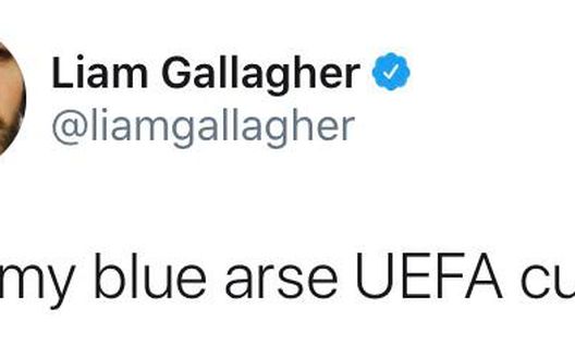 La "carineria" di Liam Gallagher verso la Uefa La "carineria" di Liam Gallagher verso la Uefa