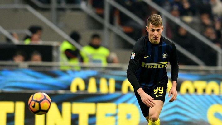 MILAN, ITALY - FEBRUARY 12:  Andrea Pinamonti of FC Internazionale in action during the Serie A match between FC Internazionale and Empoli FC at Stadio Giuseppe Meazza on February 12, 2017 in Milan, Italy.  (Photo by Claudio Villa - Inter/Inter via Getty Images) 