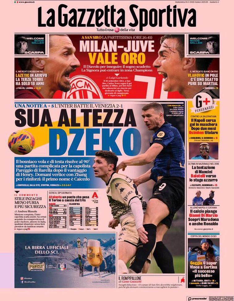 BUONGIORNO CITTACELESTE – LE PRIME PAGINE DEI PRINCIPALI QUOTIDIANI SPORTIVI – GUARDA - immagine 1