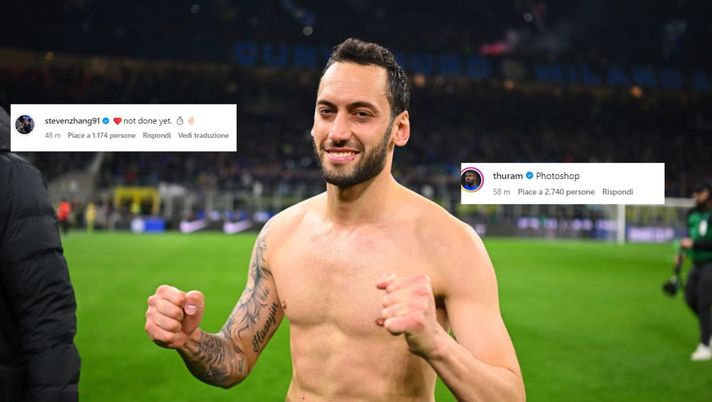 Inter-Juve, Calhanoglu: “Non abbiamo ancora finito”. Thuram lo prende in giro. Risponde Zhang - immagine 1