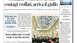 Prima Pagina, La Repubblica-Palermo: “Sicilia, la svolta dei vaccini. Contagi crollati, arriva il giallo”