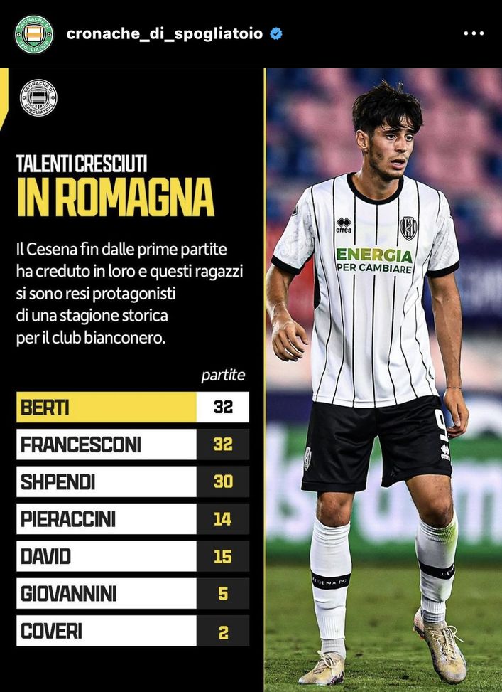 Il Cesena raggiunge la B grazie al settore giovanile: c’è anche un ex viola- immagine 2