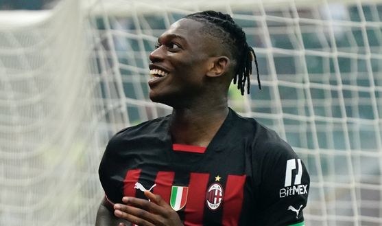 Rafael Leao (attaccante AC Milan) qui durante il derby Milan-Inter 3-2 (Serie A 2022-2023) | News (Getty Images) Rafael Leao AC Milan derby Milan-Inter 3-2 Serie A 2022-2023