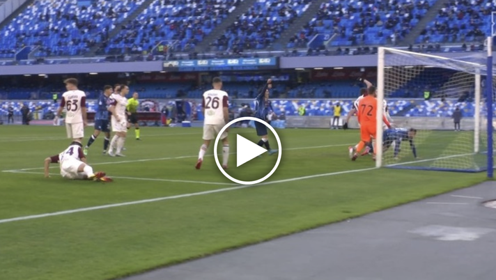 VIDEO Napoli-Salernitana 3-1: Rrahmani allunga sugli sviluppi di un calcio d’angolo - immagine 1