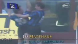 VIDEO / 10 marzo 1991: l’Inter non lascia scampo alla Juve, golazo di Matthaus