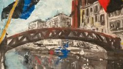 Un affresco dedicato a Milano: cento derby sui Navigli