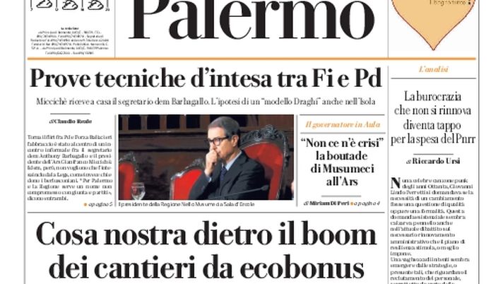 Prima Pagina, La Repubblica-Palermo: “Cosa nostra dietro il boom dei cantieri da ecobonus” - immagine 1