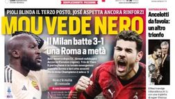 EDICOLA / CdS: Inter, Fanta-Lautaro: passo da record. Milan batte una Roma a metà