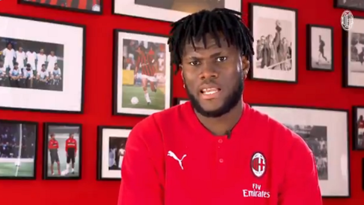 Il centrocampista del Milan, Franck Kessié, @acmilan 