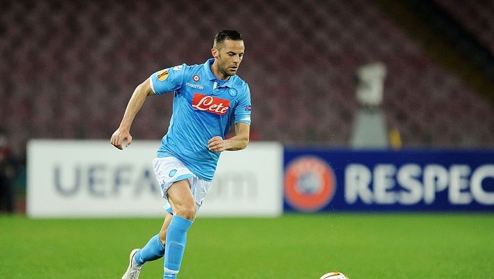 NAPLES, ITALY - FEBRUARY 26: Giandomenico Mesto of Napoli in action during the UEFA Europa League Round of 32 football match between SSC Napoli and Trabzonspor AS at the San Paolo Stadium on February 26, 2015 in Naples, Italy. (Photo by Francesco Pecoraro/Getty Images) NAPLES, ITALY - FEBRUARY 26: Giandomenico Mesto of Napoli in action during the UEFA Europa League Round of 32 football match between SSC Napoli and Trabzonspor AS at the San Paolo Stadium on February 26, 2015 in Naples, Italy. (Photo by Francesco Pecoraro/Getty Images)