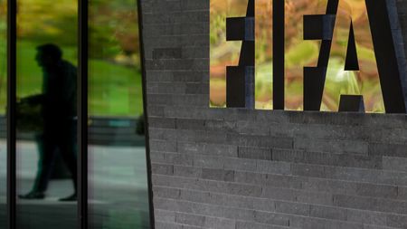 ZURICH, SWITZERLAND - OCTOBER 13: A FIFA logo next to the entrance during part I of the FIFA Council Meeting 2016 at the FIFA headquarters on October 13, 2016 in Zurich, Switzerland. (Photo by Philipp Schmidli/Getty Images) ZURICH, SWITZERLAND - OCTOBER 13: A FIFA logo next to the entrance during part I of the FIFA Council Meeting 2016 at the FIFA headquarters on October 13, 2016 in Zurich, Switzerland. (Photo by Philipp Schmidli/Getty Images)