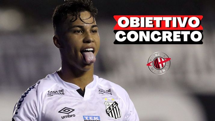 Kaio Jorge (attaccante Santos), obiettivo di calciomercato del Milan | AC Milan News (Getty Images) 