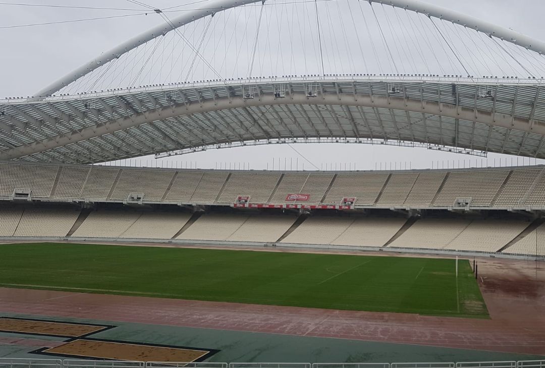 L'interno dello Spyros Louis di Atene