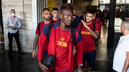 Roma, la partenza della squadra per Salerno – FOTO GALLERY