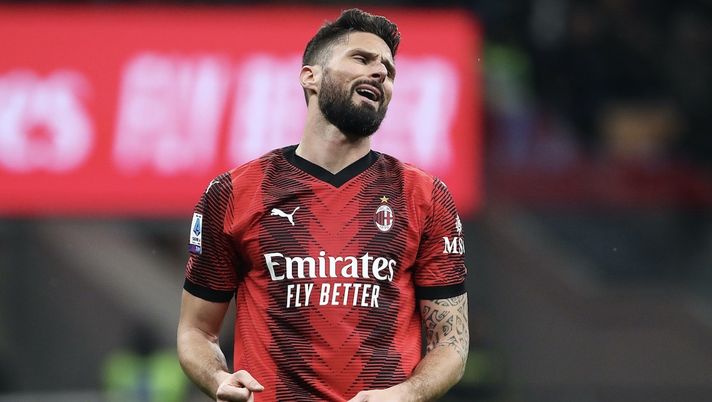 Olivier Giroud AC Milan Milan-Atalanta 1-1 Serie A 2023-2024