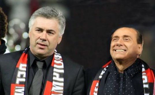 Carlo Ancelotti e Silvio Berlusconi - fonte www.tuttosport.com Carlo Ancelotti e Silvio Berlusconi - fonte www.tuttosport.com