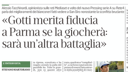 Messaggero Veneto: «Gotti merita fiducia a Parma se la giocherà: sarà un’altra battaglia»