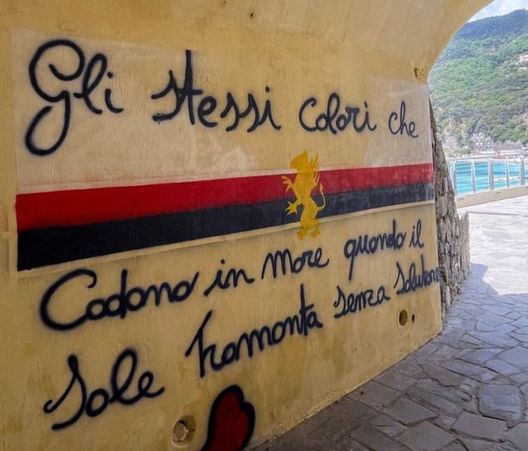Moneglia, i colori del Genoa e di Bresh diventano un grande murales- immagine 2