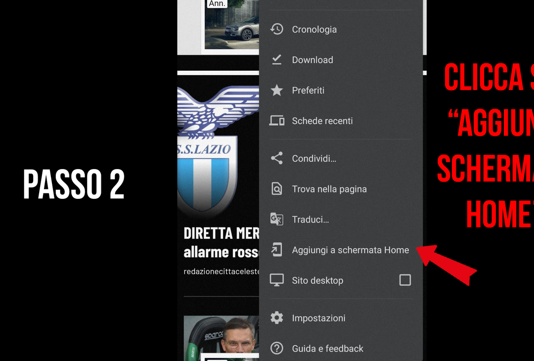 Notizie gratis sulla Lazio in 4 secondi? Ecco come / TUTORIAL - immagine 3