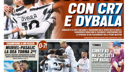 Prima Pagina, Tuttosport: “Juve 100 con CR7 e Dybala. Grande Milan! Toro indegno”