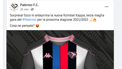 Palermo, ma dai: la nuova maglia ha… i colori del Catania. Tifosi scatenati