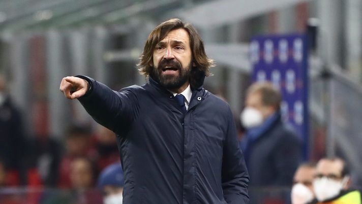 Andrea Pirlo (allenatore Juventus), qui a San Siro per Milan-Juventus (Serie A 2020-2021) | AC Milan News (Getty Images) 