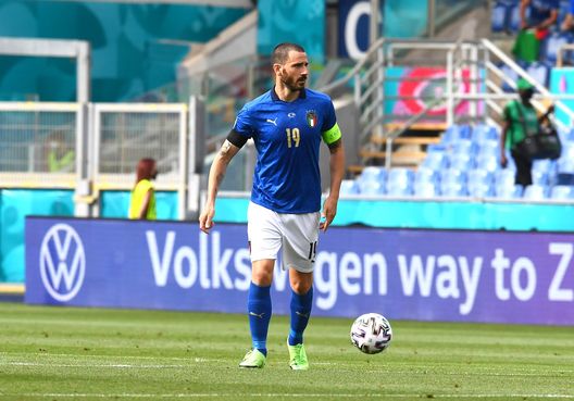 Bonucci con la maglia della Nazionale Bonucci con la maglia della Nazionale