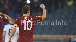 Roma-Parma 2-0: TOTTI Papa Francesco dell’Olimpico (FOTO)