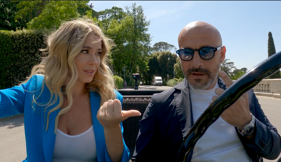Vincenzo Italiano e Diletta Leotta (DAZN) Diletta Leotta