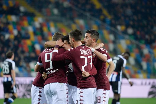 UDINE, ITALY - OCTOBER 31: Marco Benassi of FC Torino celebrates after scoring his opening goal during the Serie A match between Udinese Calcio and FC Torino at Stadio Friuli on October 31, 2016 in Udine, Italy. (Photo by Dino Panato/Getty Images) UDINE, ITALY - OCTOBER 31: Marco Benassi of FC Torino celebrates after scoring his opening goal during the Serie A match between Udinese Calcio and FC Torino at Stadio Friuli on October 31, 2016 in Udine, Italy. (Photo by Dino Panato/Getty Images)