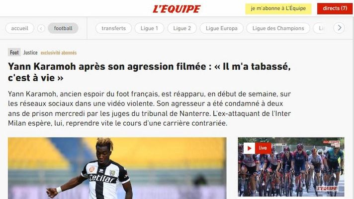 In Francia – L’ex Inter Karamoh aggredito e picchiato: due anni al colpevole - immagine 1