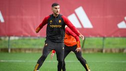 Verso Milan-Roma, giallorossi al lavoro a Trigoria: presenti Llorente e Pellegrini