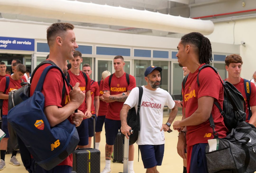 La Roma in partenza per il Portogallo – FOTO GALLERY - immagine 27