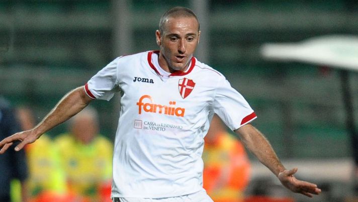 Aniello Cutolo con la maglia del Padova 