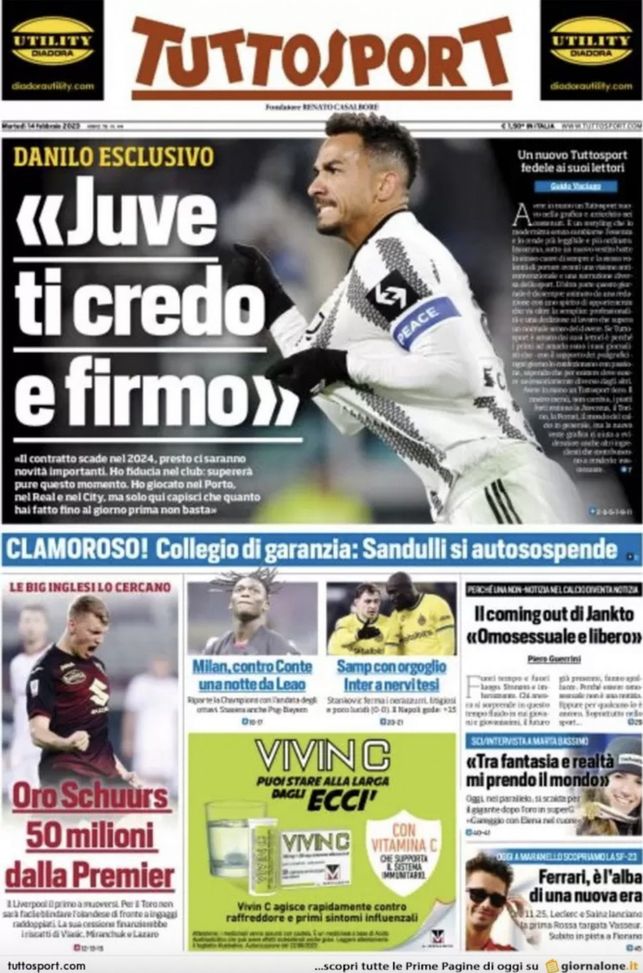 Tuttosport 14/02/2023