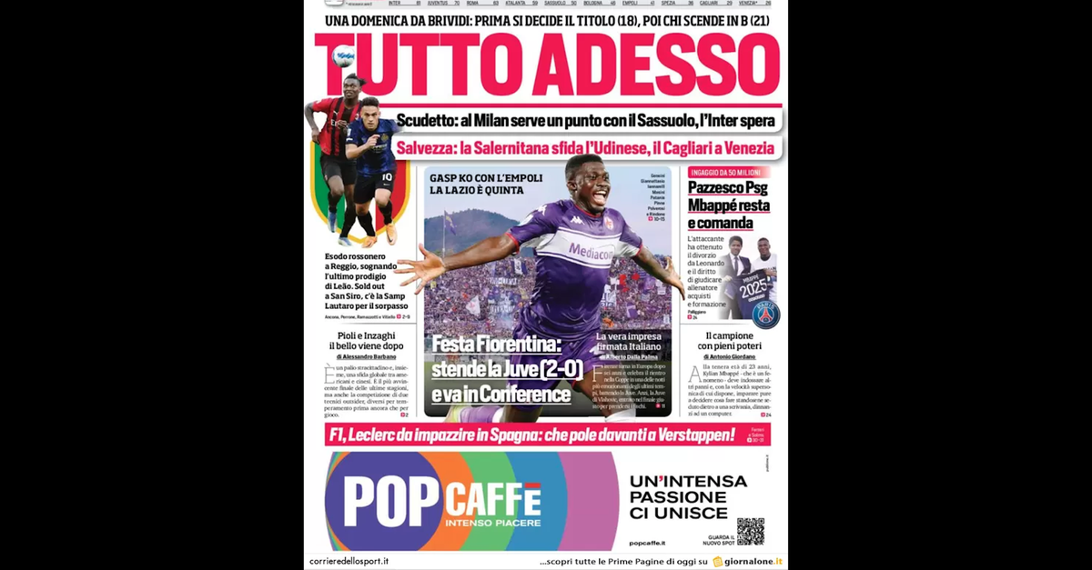 Prima Pagina, Corriere dello Sport: “Tutto adesso. Al Milan serve un punto”