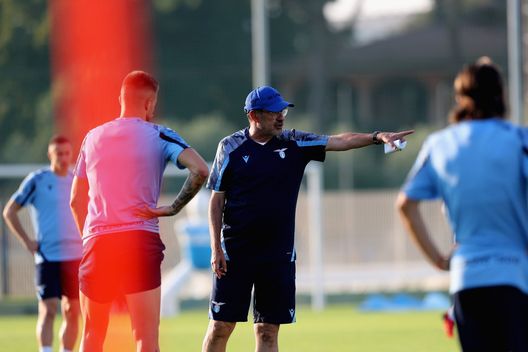 Maurizio Sarri a Formello Maurizio Sarri a Formello