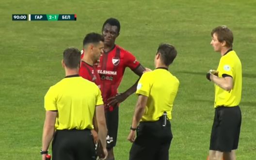 Delusione Belshina a fine partita Delusione Belshina a fine partita