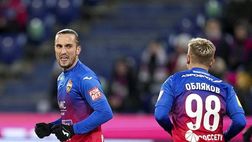 Tutti in campo a gioire per il derby di Mosca: gol decisivo CSKA al 91′ minuto!
