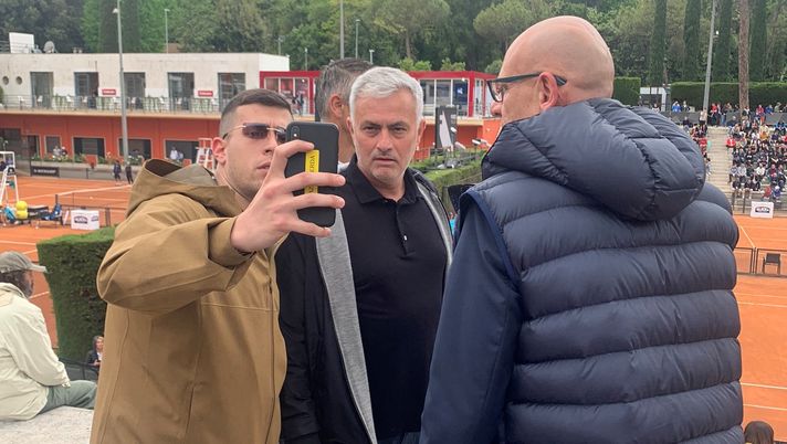Roma, Mourinho e Nuno Santos spettatori agli Internazionali d’Italia di tennis - immagine 1