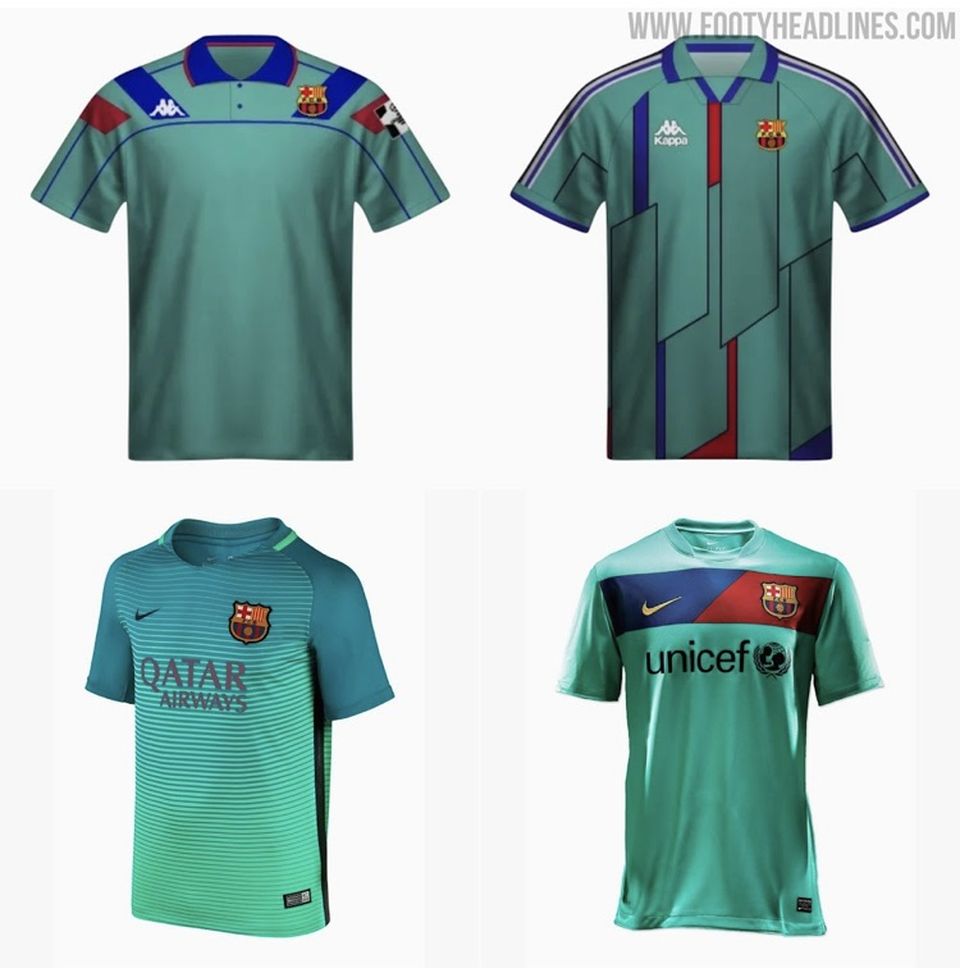 Barça, possibile ritorno del verde menta su terza maglia prossima stagione- immagine 5