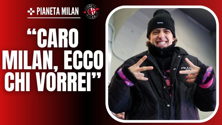 Sangiovanni, noto cantante e tifoso del Milan 11/02/2024 PianetaMilan.it
