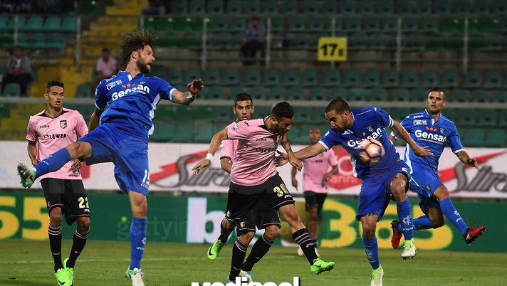 PALERMO, ITALY - MAY 28: Ilija Nestorovski of Palermo scores the opening goal during the Serie A match between US Citta di Palermo and Empoli FC at Stadio Renzo Barbera on May 28, 2017 in Palermo, Italy. (Photo by Tullio M. Puglia/Getty Images) PALERMO, ITALY - MAY 28: Ilija Nestorovski of Palermo scores the opening goal during the Serie A match between US Citta di Palermo and Empoli FC at Stadio Renzo Barbera on May 28, 2017 in Palermo, Italy. (Photo by Tullio M. Puglia/Getty Images)