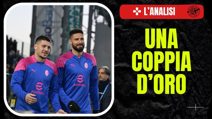 Luka Jovic Giroud AC Milan Frosinone-Milan 2-3 Serie A 2023-2024
