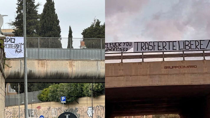 Roma, città tappezzata da striscioni contro il Feyenoord: “Odio Rotterdam” - immagine 1