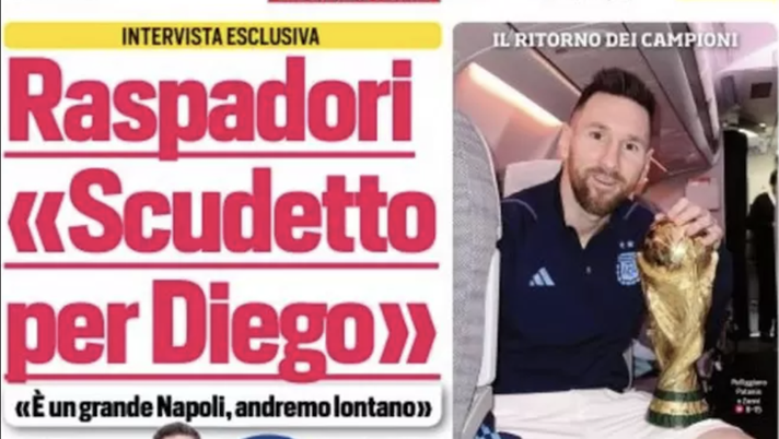 EDICOLA CDS – Raspadori: “Scudetto per Diego”. Fuorigioco, si cambia subito - immagine 1