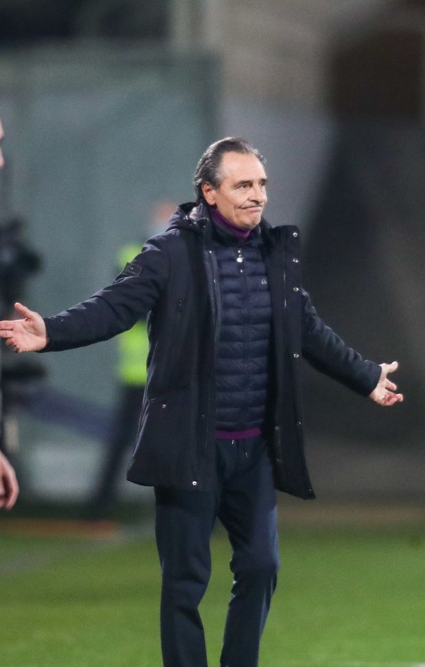  GERMOGLI PH: 5 FEBBRAIO 2021 FIRENZE STADIO ARTEMIO FRANCHI SERIE A FIORENTINA VS INTER NELLA FOTO MISTER CESARE PRANDELLI 