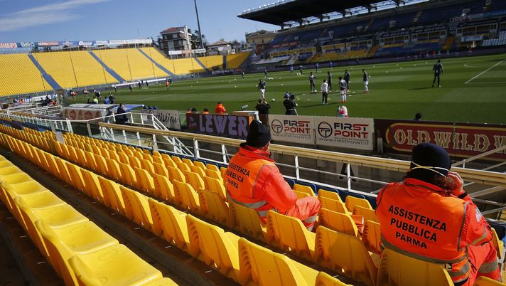 PARMA, ITALY - MARCH 08: A general view during the Serie A match between Parma Calcio and  SPAL at Stadio Ennio Tardini on March 1, 2020 in Parma, Italy.  (Photo by Gabriele Maltinti/Getty Images) 