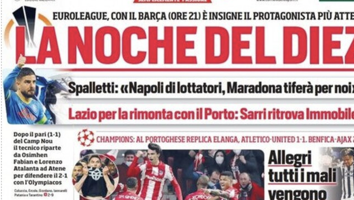 IL NAPOLI SUI MEDIA – Le prime pagine dei giornali di oggi 24 FEBBRAIO 2022 IL NAPOLI SUI MEDIA – Le prime pagine dei giornali di oggi 24 FEBBRAIO 2022 - immagine 1